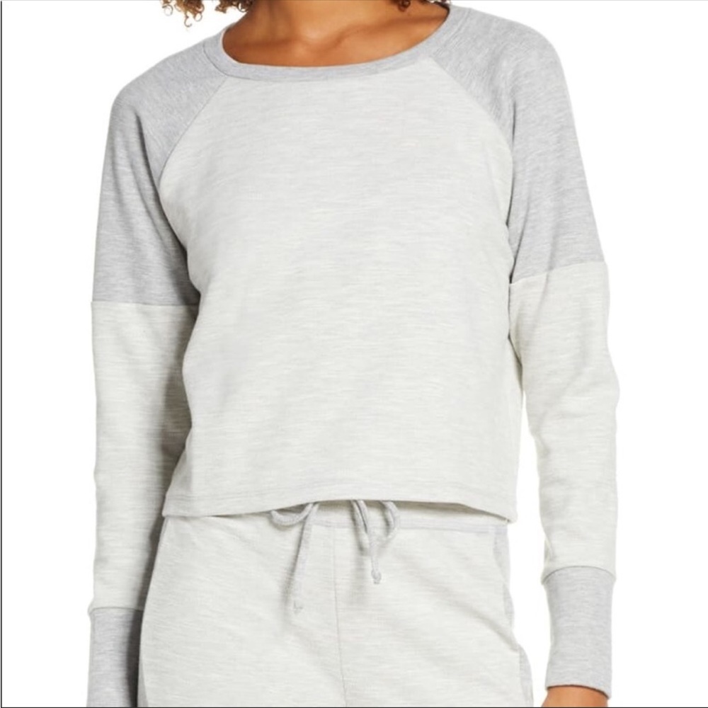 Beyond Yoga Cropped Long Sleeve Pullover